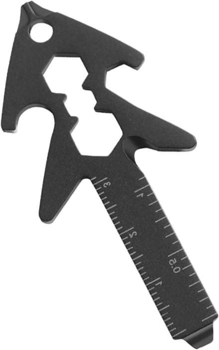 Multifunctioneel Gereedschap - Compacte Set - Outdoor Activiteiten - 8-in-1 Functies - 7x3 cm - Zwart