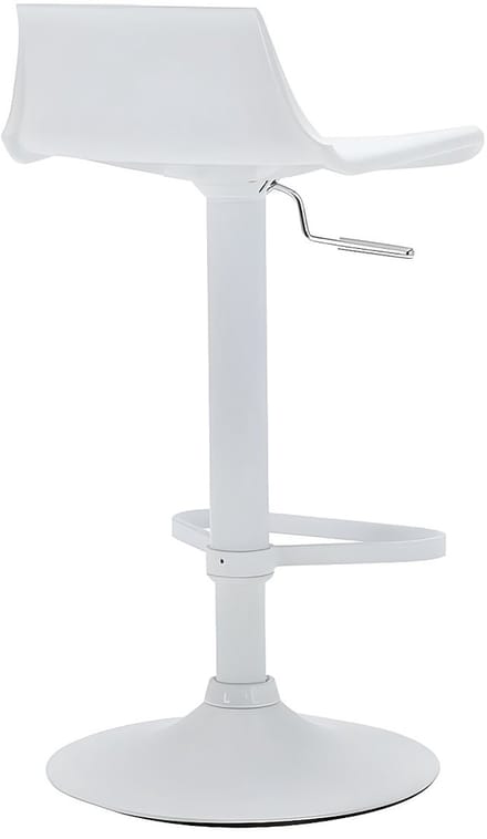 Vente-unique Set van 2 barkrukken CALAS - Polypropyleen - wit L 45 cm x H 95.5 cm x D 45 cm
