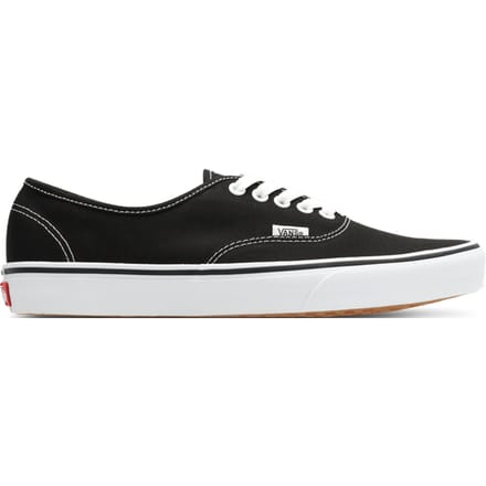Vans Authentic Unisex Zwart Wit Canvas Vulcanised Skate Trainers