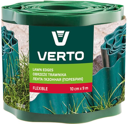 VERTO - Tuinrand 10cm x 9m - Groen - Geschikt voor Tuinen