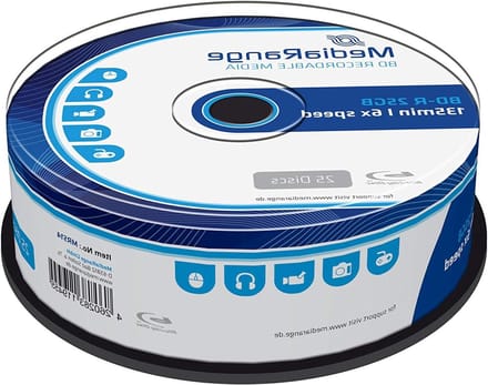Blu-ray Schijven - BD-R Media - Data Opslag - Hoge Schrijfsnelheid - 25 GB - Zilver