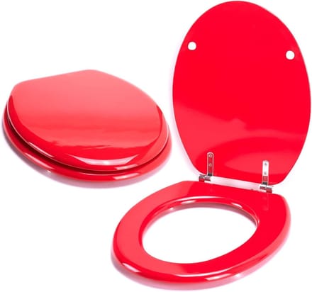 Toiletbril, rood