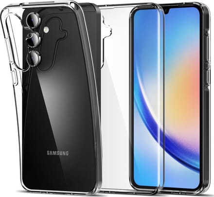 Flexibele achterkant Silicone hoesje Transparant Geschikt voor: Samsung Galaxy A35