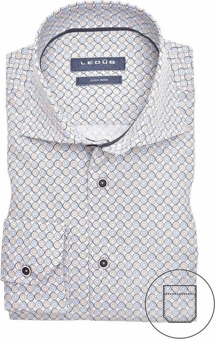 Ledub overhemd printje Modern Fit