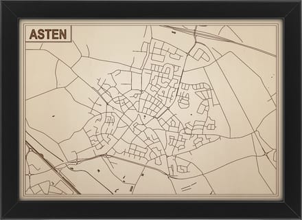 Decoratief Beeld - Houten Van Asten - Hout - Bekroned - Bruin - 21 X 30 Cm