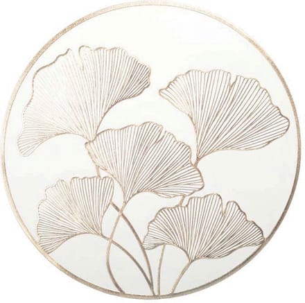 WITTE EN GOUDEN GINKGO PLACEMAT 2 stuks