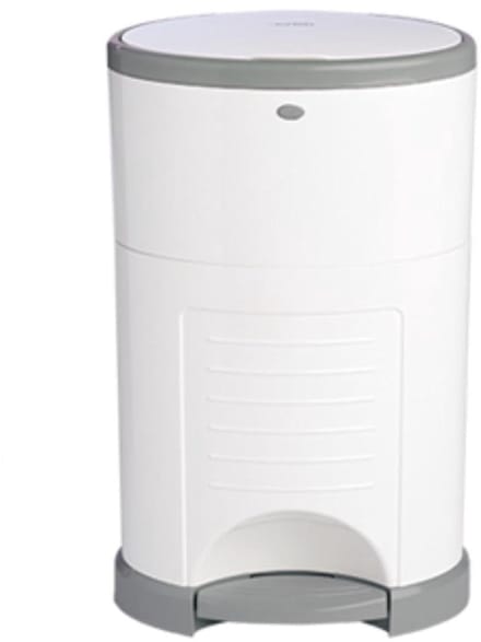 Luieremmer Mini - Luier Afvalbak - Babykamer - Handenvrij Werken - 9 Liter - Wit