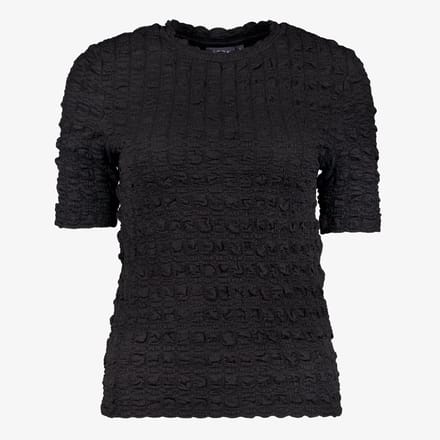 TwoDay dames structuur top zwart - Maat M