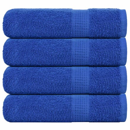 vidaXL - Handdoeken - FROGN - 4 - st - 50x100 - cm - 360 - g/m² - blauw