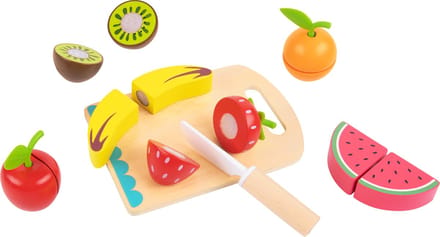 Tooky Toy Snijset Fruit van Hout – FSC Mixed - Educatief Speelgoed