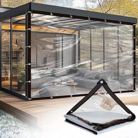 Doorzichtig Dekzeil 2.5 x 4 m - Transparant, Waterdicht, UV-bestendig