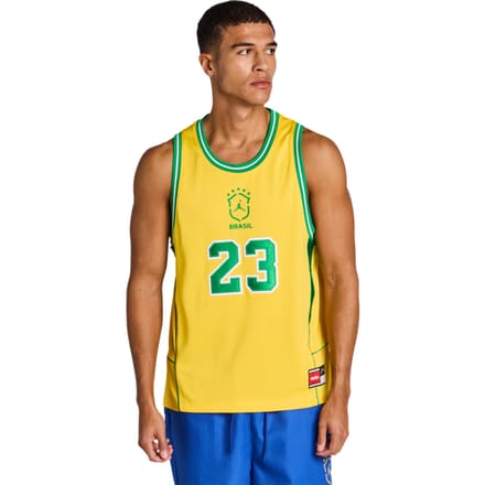 Jordan Brazil Truien/Replica's Heren - Geel - Maat M - Poly Jersey