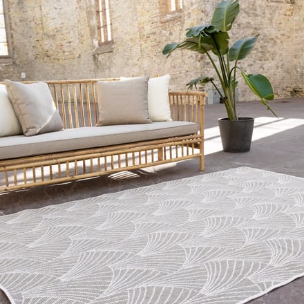 Buitenkleed Deco bruin/grijs dubbelzijdig - 160 x 230 cm - (M)