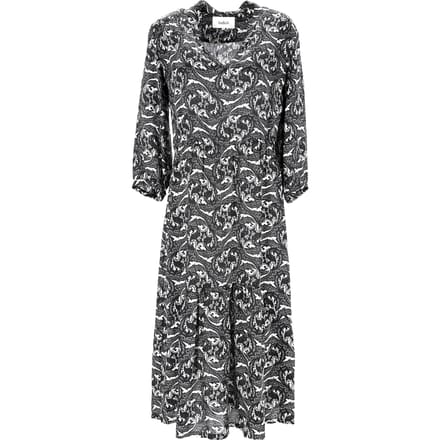 Ba&Sh midi-jurk met paisleyprint in zwarte viscose