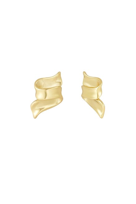 Bijoutheek Oorknoppen Swirly Slide Goud
