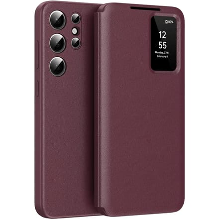 CaseBody Samsung Galaxy S25 Ultra Smart Cover Rood