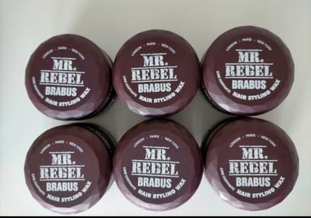 Haar Wax- Haar Matte Wax Brabus-MR.REBEL BRABUS HAIR STAYLING WAX [6 Stuks] 900ML