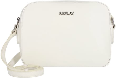 REPLAY Schoudertas Shopper Shoulder Bag Optical White Wit