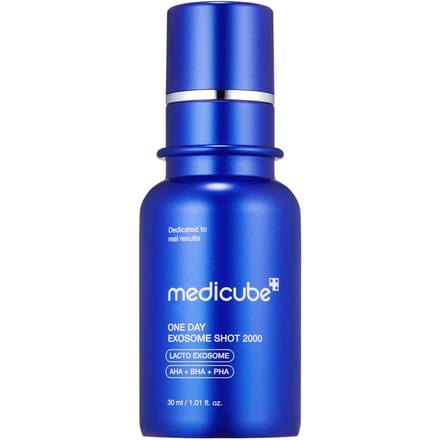 MEDICUBE ONE DAY EXOSOME SHOT AMPOULE PORES 2000 30ml, Resserrage des pores, Affinement de la peau, Soin quotidien, Cosmétiques coréens, Soins de la peau coréens 30ml/1.01fl.oz. blue