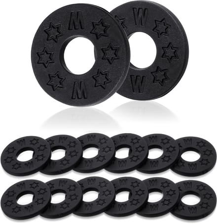 Dailygoods - 12 Stuks Gitaarbandsloten van Premium Siliconen Rubber