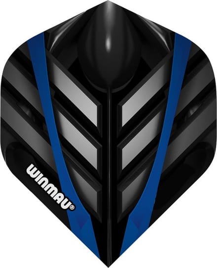 Winmau Mega Standard Zwart, Grijs en Blauw dartvluchten
