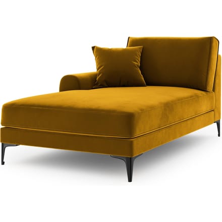 Chaise longue Madara links velvet | Mazzini Sofas