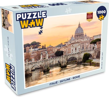 Puzzel Italië - Skyline - Rome - Legpuzzel - Puzzel 1000 stukjes volwassenen