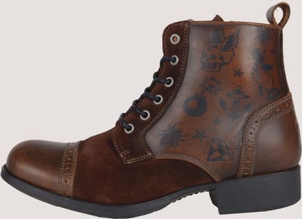 Helstons Mehari Leren Bruin Choco Motorschoenen - Laars
