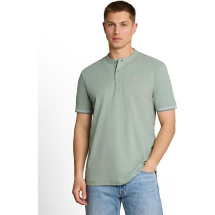 Tom Tailor Stand up collar two tone polo
