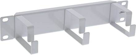 10 inch blindpaneel met 3 kabelogen (G-type) | 1U | grijs