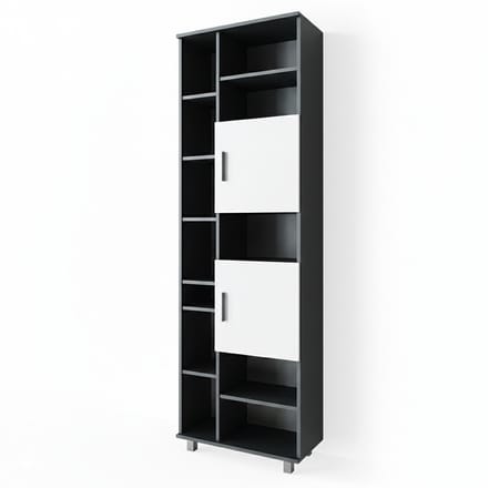 Vicco Ilias Badkamerkast – 60 x 190 cm Antraciet/wit