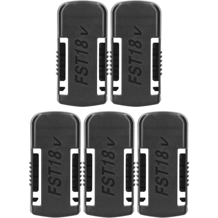 5 stuks vervangende batterijhouder voor Makita 40V lithium-batterij wandclip riemtype batterij 5 PCS & Type 2 zwart
