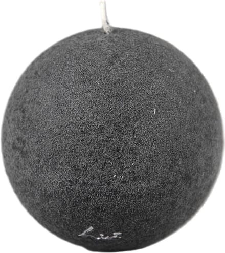 Rasteli Luz Your Senses Velours Kaars-Bolkaars Zwart-Grijs D 10 cm