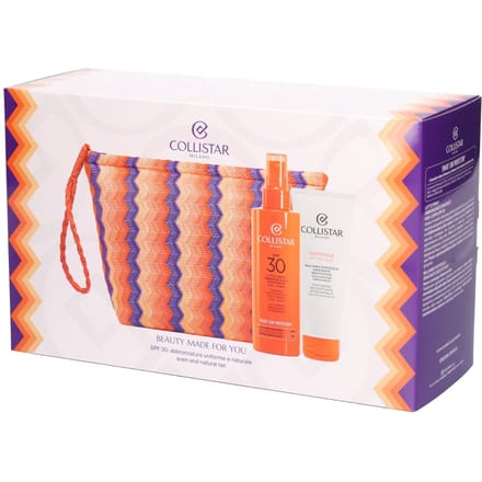 Collistar Sun Kit 2026 - Tanning Milk Spray Spf30 + After Sun Balm + Bag