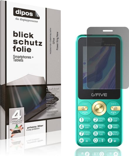 dipos – Matte Privacy Screenprotector geschikt voor GFive Power King New | Anti-Spy Beschermfolie