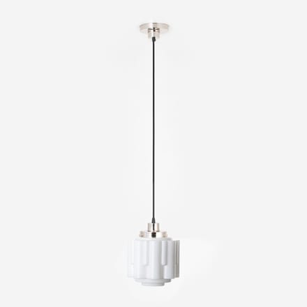 Hanglamp aan snoer Circle 20's Nikkel - Art Deco Trade
