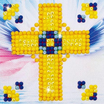 Golden Cross Diamond Dotz 7x7 cm