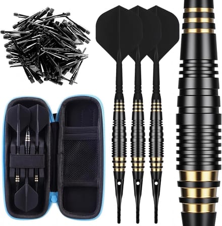 Professionele Soft Tip Darts Set 18g met 30 Extra Dart Tips en Opbergdoos voor Darts Spelletjes
