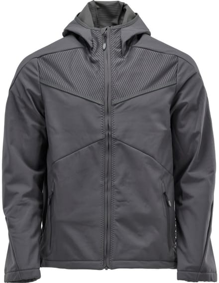 Mascot Customized Softshell jas met capuchon 22102-649 - steengrijs - S