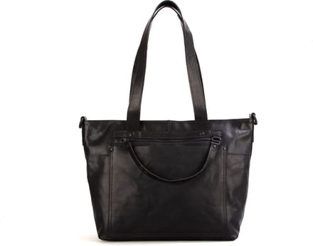 Leren Shopper - August - Zwart
