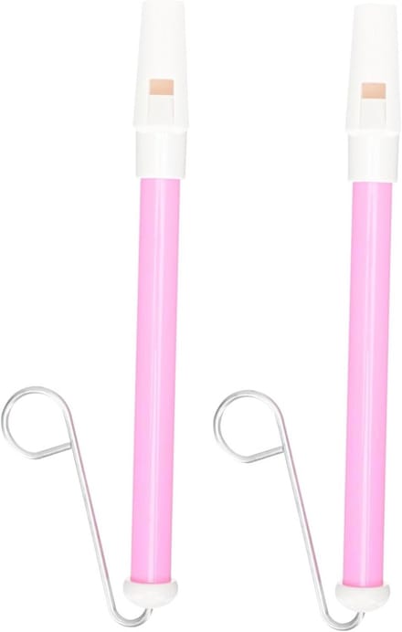 Schuiffluit Speelgoed - Muziekfluit - Muzikale Vaardigheden - Creatief Ontwikkelingsspeelgoed - 22.5 cm - Roze Wit