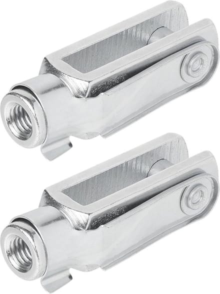 ProPlus Gaffel M8 - Verzinkt staal - 58 mm - 2 stuks