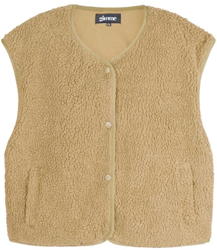 Woven Polyester Fiber Women's Vest Casual Solid Color Fall/Winter