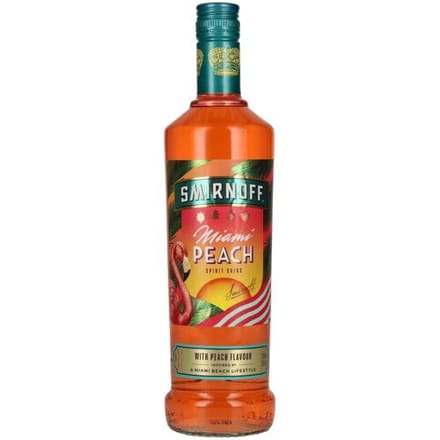 Smirnoff Vodka MIAMI PEACH Spirit Drink 35% Vol. 0,7l