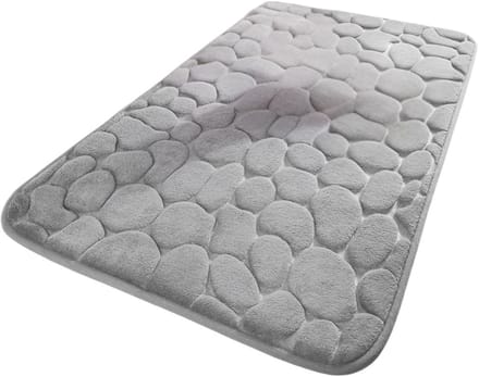 KAD® Badmat - Badmat Antislip - Douchemat - Grijs - 60cm x 40cm x 1cm