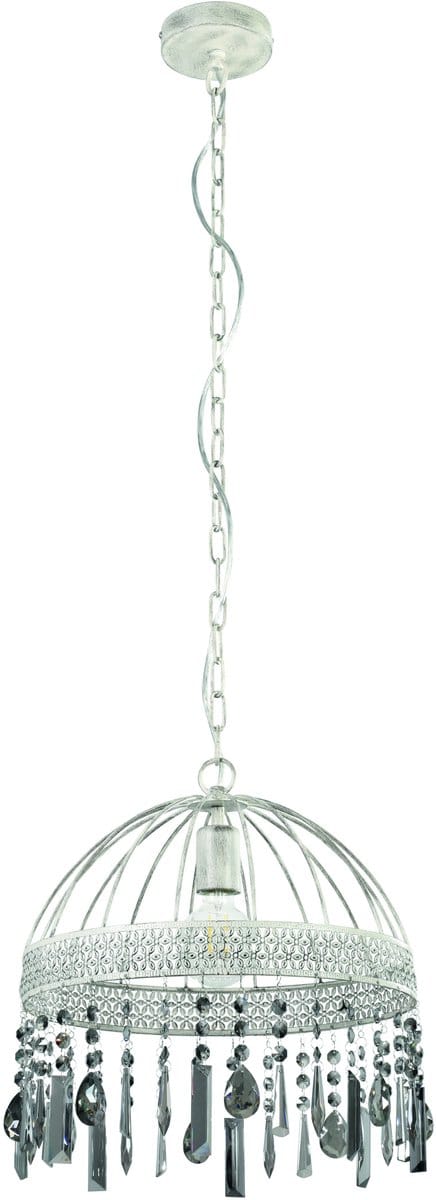 EGLO Steeleville Hanglamp - E27 - Ø 35 cm - Wit|Bruin