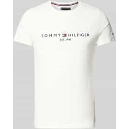 Tommy Hilfiger  T-shirt Korte Mouw TOMMY FLAG HILFIGER TEE