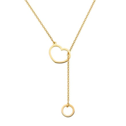 Collier heart en circle