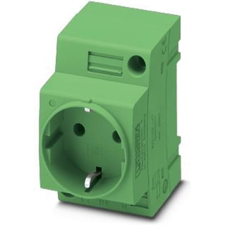 Contactdoos voor schakelkast Phoenix Contact EO-CF/UT/GN Groen (l x b) 60 mm x 45 mm