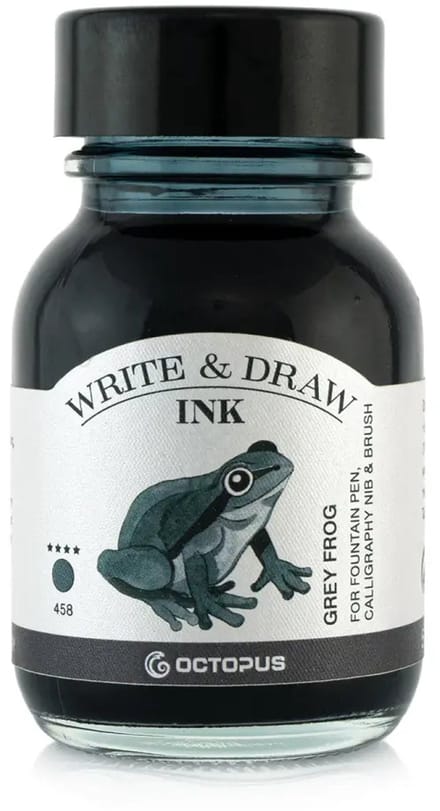 Octopus - Schrijfinkt - Tekeninkt - 50 ml - Grey Frog